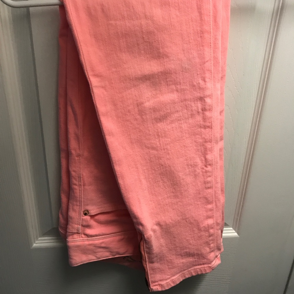 Lilly Pulitzer neon coral jeans. Size 4.